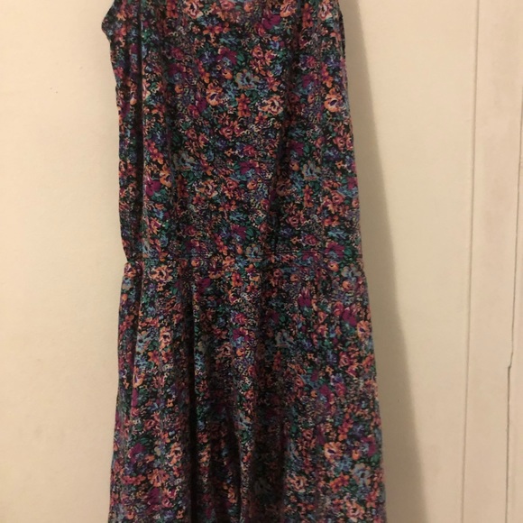 Draw String waist mini spaghetti strap dress - Picture 2 of 4